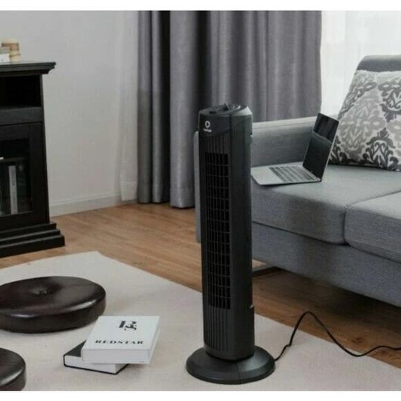 Fantask Quiet Bladeless Tower Fan 28" Oscillating Desk Table Home Office - Picture 2 of 4